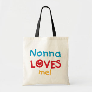 Bolso De Tela Nonna me ama las camisetas y los regalos