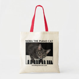Bolso De Tela Nora El Tote Gato De Piano 001