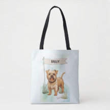 Norfolk Terrier Acuarela Perro Personalizado