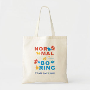 Bolso De Tela Normal es aburrido autismo Conciencia y apoyo