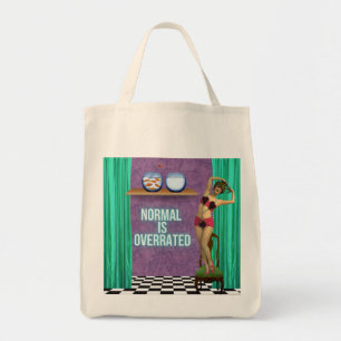 Bolso De Tela Normal está sobrevalorado Funky y Arte Divertido A