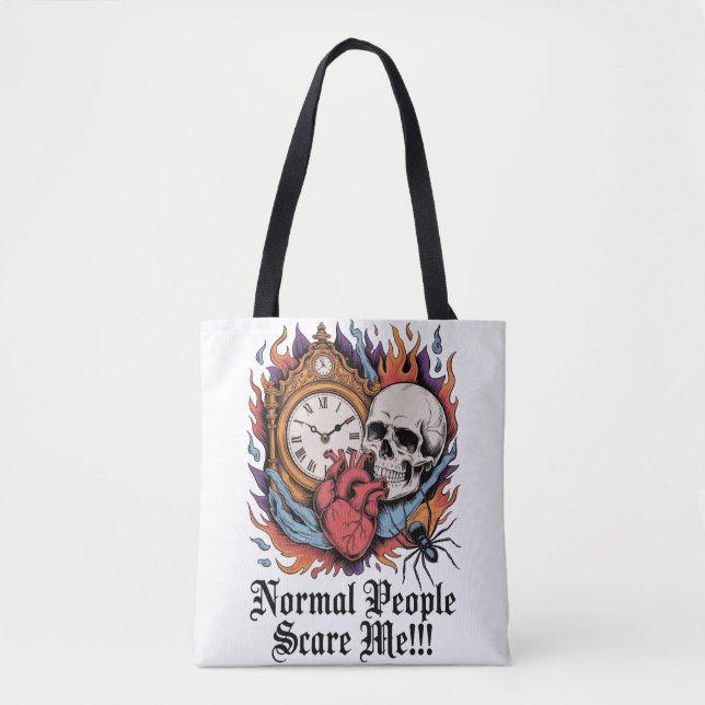 Bolso De Tela Normal People Scare Me (Anverso)