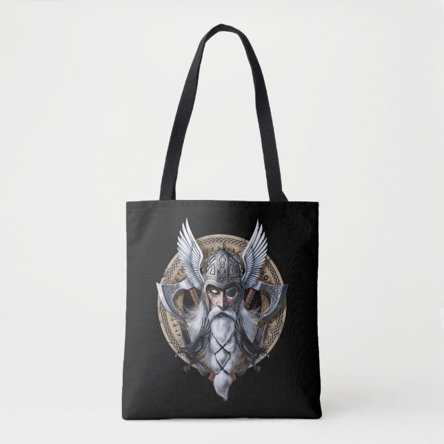 Bolso De Tela Norse Warrior God Odin (Anverso)