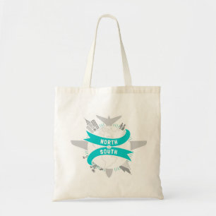 Bolso De Tela Norte al tote del sur