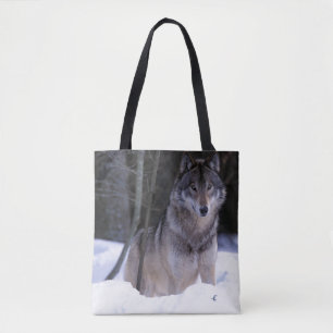 Bolso De Tela Norteamérica, Canadá, Canadá Oriental, Lobo gris