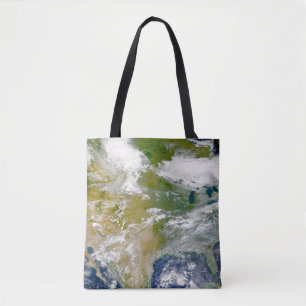 Bolso De Tela Norteamérica Con Humo Visible En Lugares.