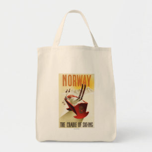 Bolso De Tela Noruega - la cuna del esquí