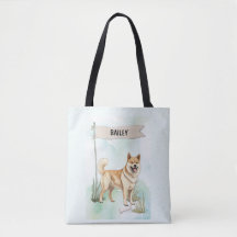 Norwegian Buhund Acuarela Perro Personalizado