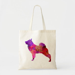 Bolso De Tela Norwegian Elkhound in watercolor