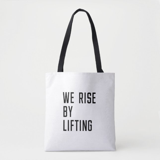Bolso De Tela Nos levantamos levantando (Anverso)