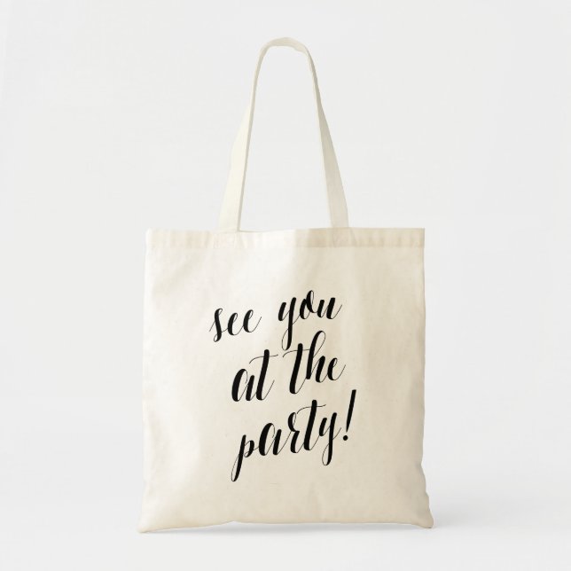 Bolso De Tela Nos Vemos En El Fiesta | BODA (Frente)