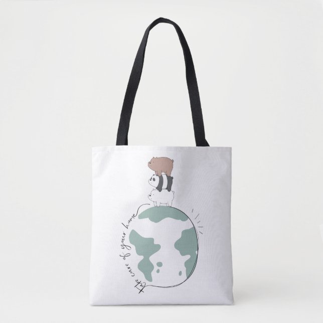 Bolso De Tela Nosotros compartimos los osos - Cuida tu casa (Anverso)