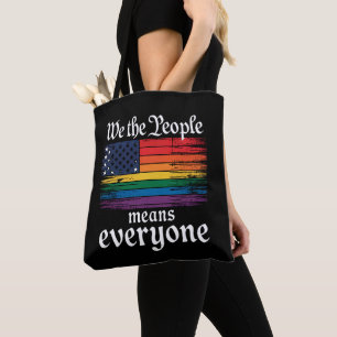 Bolso De Tela Nosotros El Pueblo Significa Todos Bandera de EE. 