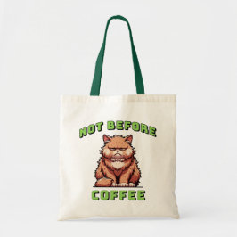 Bolso De Tela Not Before Coffee