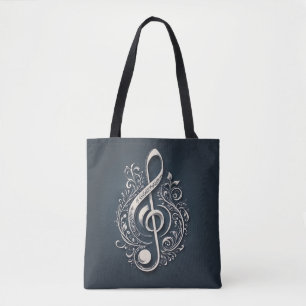 Bolso De Tela Nota de limpieza musical