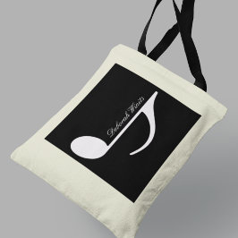 Bolso De Tela Nota musical gráfica personalizada