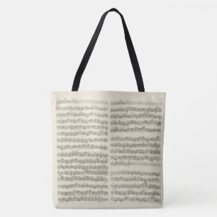 Bolso De Tela Notación de música original de la habitación de