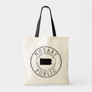 Bolso De Tela Notario público de Pennsylvania personalizado
