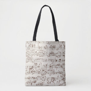 Bolso De Tela Notas de la música