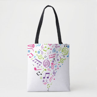 Bolso De Tela notas de la música del modelo del color de la