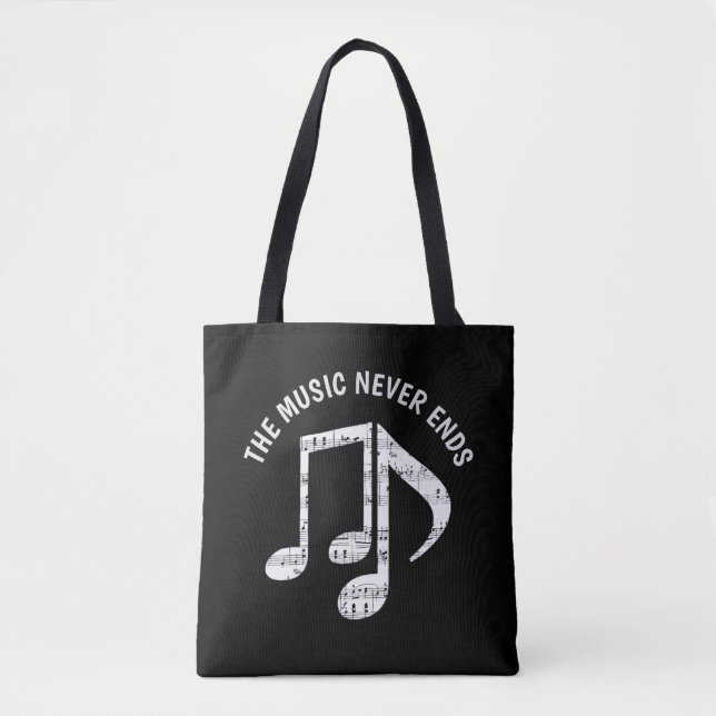 Bolso De Tela Notas de la música negra (Anverso)