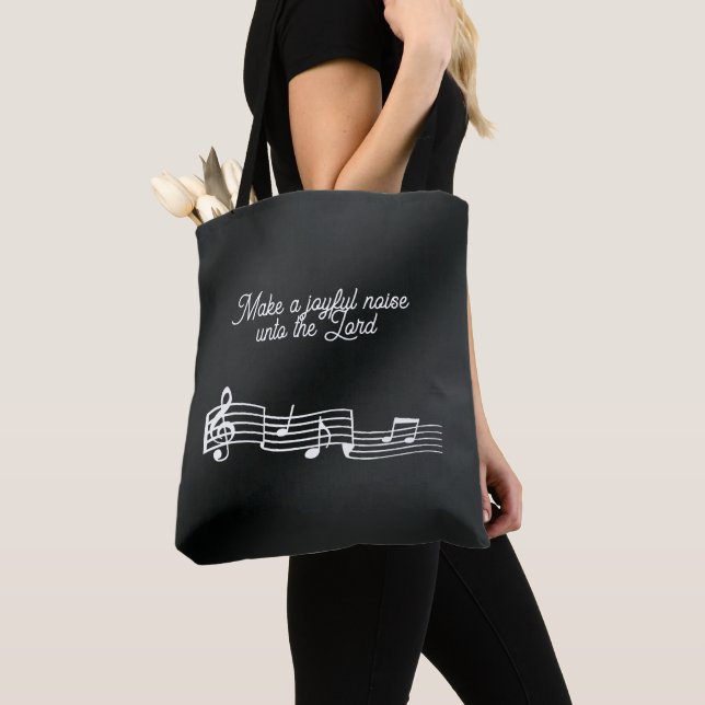 Bolso De Tela Notas musicales (Detalle)