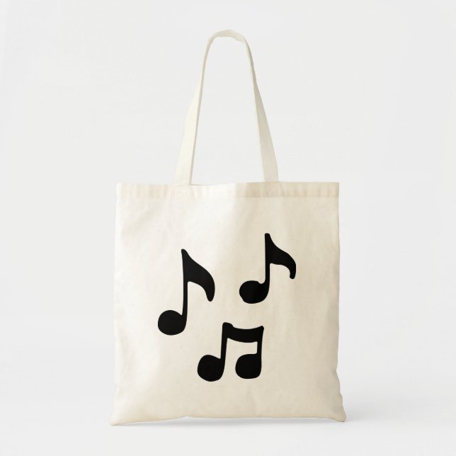 Bolso De Tela Notas musicales (Frente)