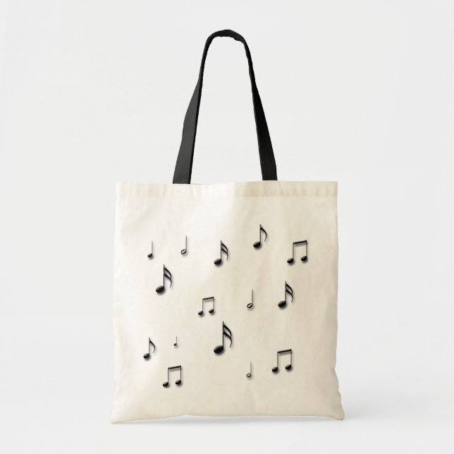 Bolso De Tela Notas musicales (Frente)
