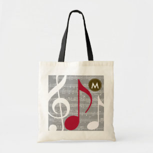 Bolso De Tela Notas musicales geniales personalizadas