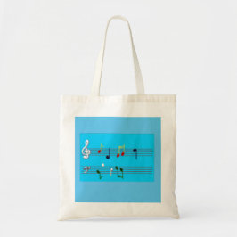 Bolso De Tela Notas musicales Tote Bag