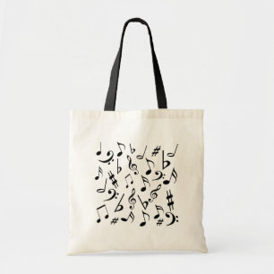 Bolso De Tela Notas musicales Tote Bag
