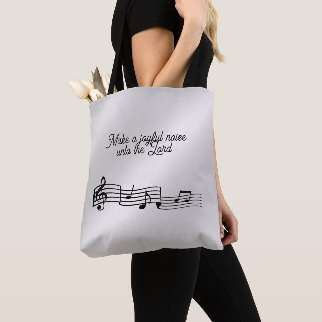 Bolso De Tela Notas musicales Tote Bag (Detalle)