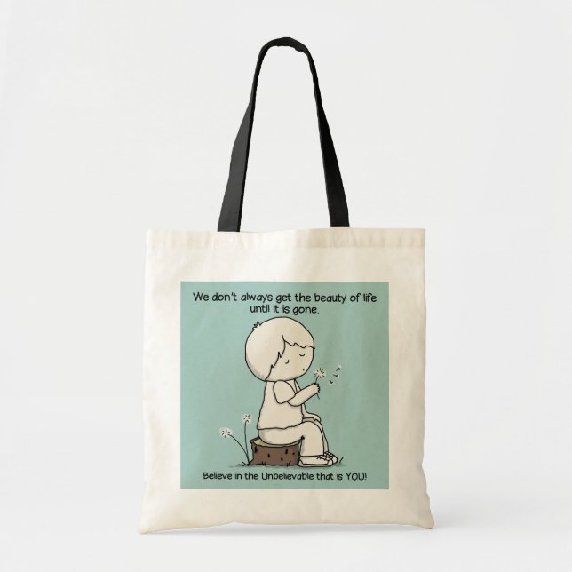 Bolso De Tela Noten la belleza de la vida (Frente)