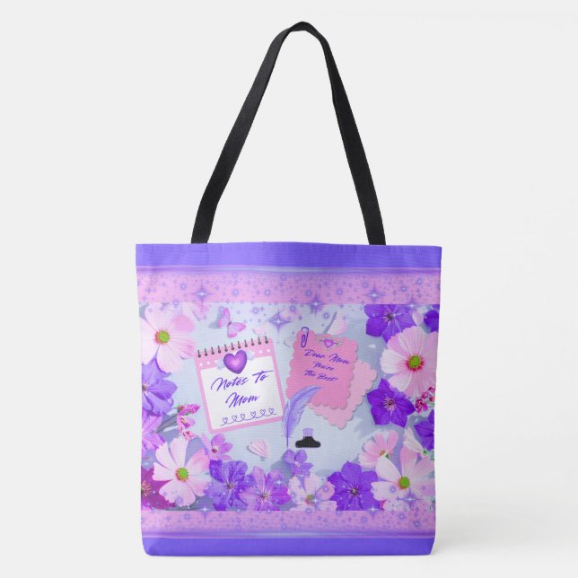 Bolso De Tela Notes To Mom Tote Bag (Anverso)
