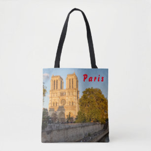 Bolso De Tela Notre Dame de París en la Hora de Oro - París, Fra