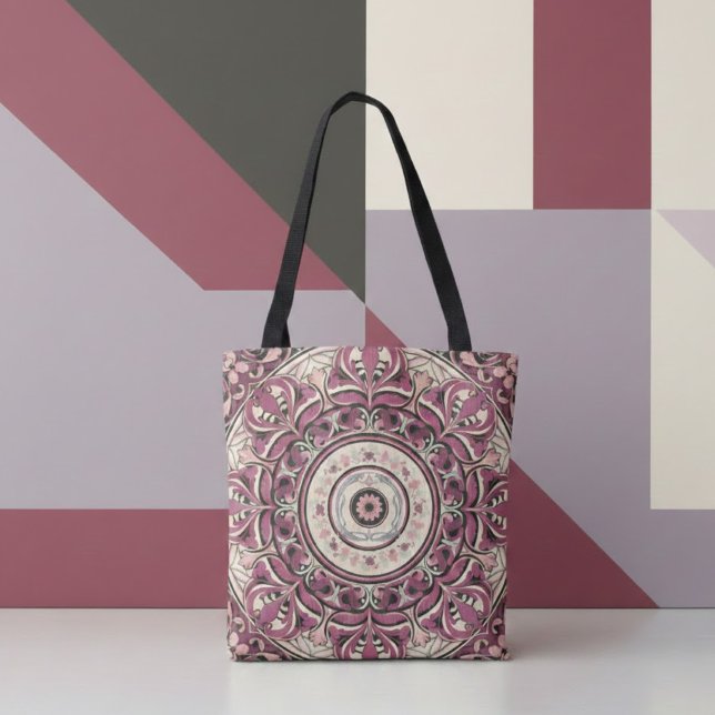 Bolso De Tela Nouveau Floral Mandala (Subido por el creador)