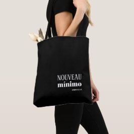 Bolso De Tela NOUVEAU MINIMO Estilo personalizado negro