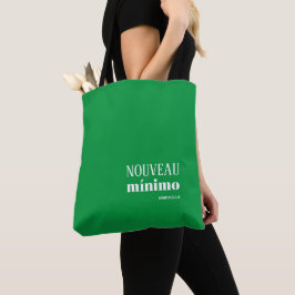 Bolso De Tela NOUVEAU MINIMO Moderno Personalizado Verde Kelly