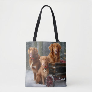 Bolso De Tela Nova Scotia Duck Toller Retriever Nieve Trineo