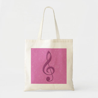 Bolso De Tela Novedades musicales y limpieza Girly Pink