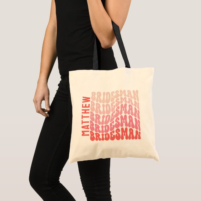 Bolso De Tela Novedosa negra retro de los años 60 (Anverso (producto))