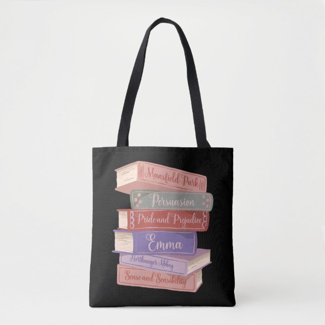 Bolso De Tela Novelas de Jane Austen V (Anverso)
