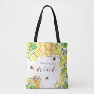 Bolso De Tela Novia abeja abejas melíferas flores amarillas