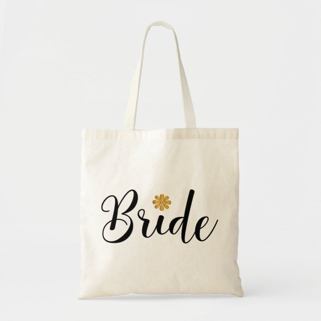 Bolso De Tela Novia Boda de ducha de novia Elegante (Frente)