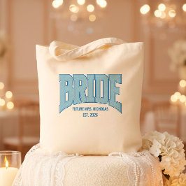 Bolso De Tela NOVIA Brillo Falso Varsity Compromiso Nupcial