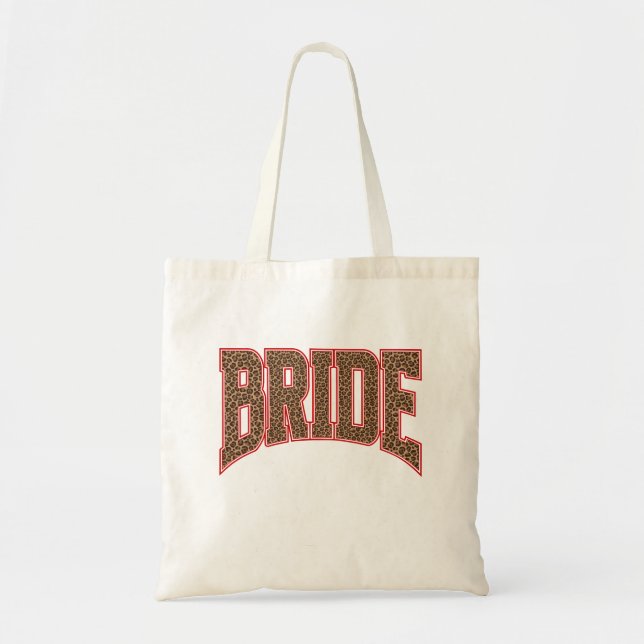 Bolso De Tela Novia de equipo universitario con estampado de leo (Frente)