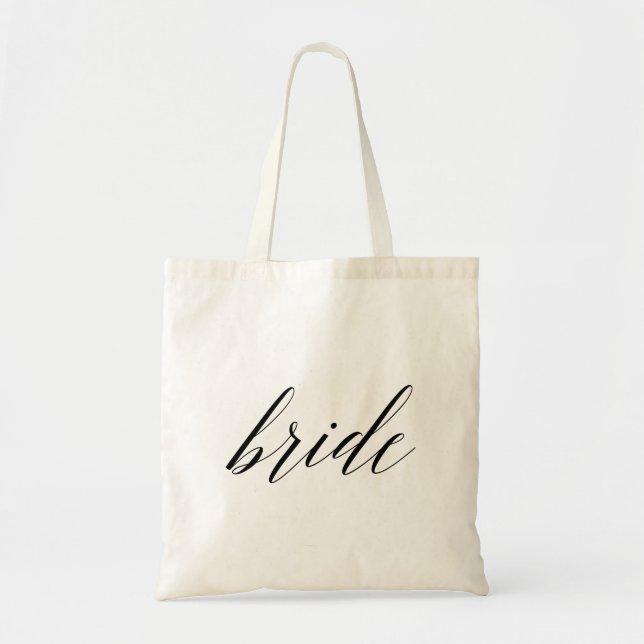 Bolso De Tela Novia de guión elegante (Frente)