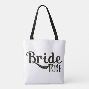 Bolso De Tela Novia de Oro Negro TRIBU Gráfico Retro de Moda