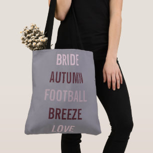 Bolso De Tela Novia de Otoño Rústico que se Enamora Fiesta de Co