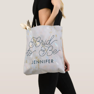 Bolso De Tela Novia Elegante Opalo Mármol Piedra Preciosa